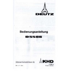 Deutz D5506 Operators Manual